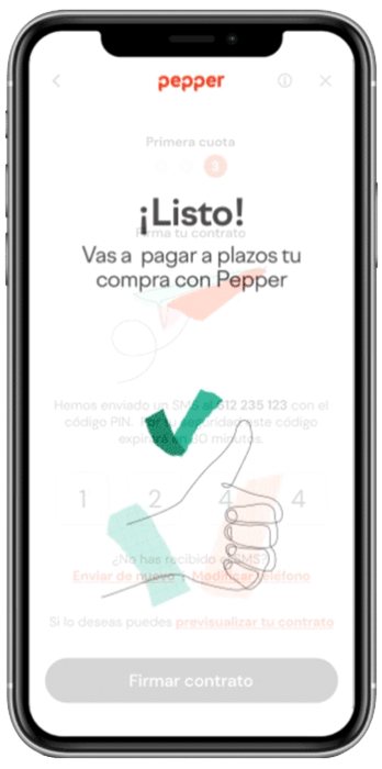 iConfort - Móvil pepper, paso 4